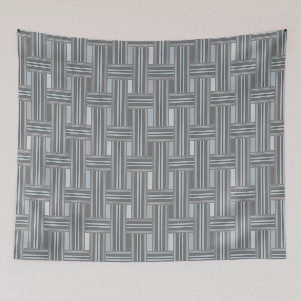 Aperçu de l'œuvre Motif de tissage à carreaux gris créée et vendue par BartholGraphics.