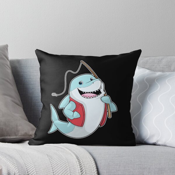 Item preview, Shark at Fishing with Fishing rod designed and sold by Snabdesign84.