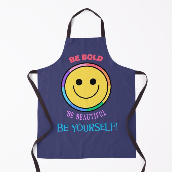 Item preview, Be Bold Be Beautiful Be Yourself Pride Smiley Face designed and sold by LeftFieldFunny.