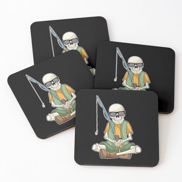 Item preview, Skeleton at Fishing with Fishing rod designed and sold by Snabdesign84.