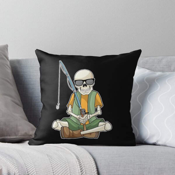 Item preview, Skeleton at Fishing with Fishing rod designed and sold by Snabdesign84.