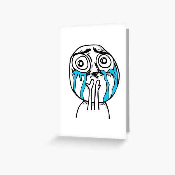 SAD TROLL FACE | Greeting Card