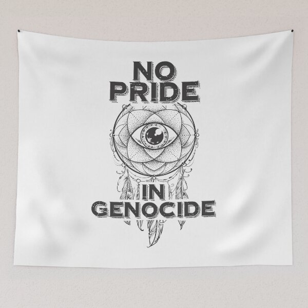 Item preview, No Pride In Genocide - Indigenous Lives Matter - Cancel Canada Day designed and sold by crazycollective.