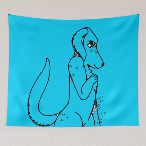 Item preview, light blue, Hot. Dog.  designed and sold by beckyhowling.