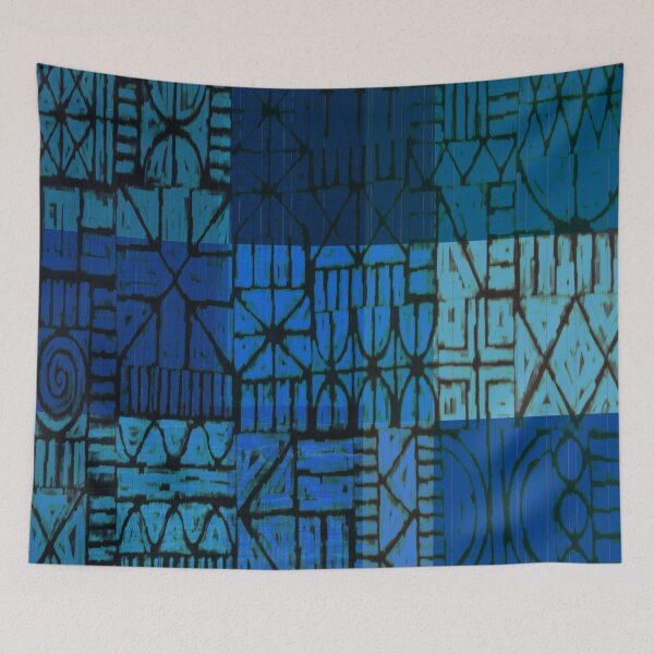 Item preview, blue fence designed and sold by artbyjosesarang.