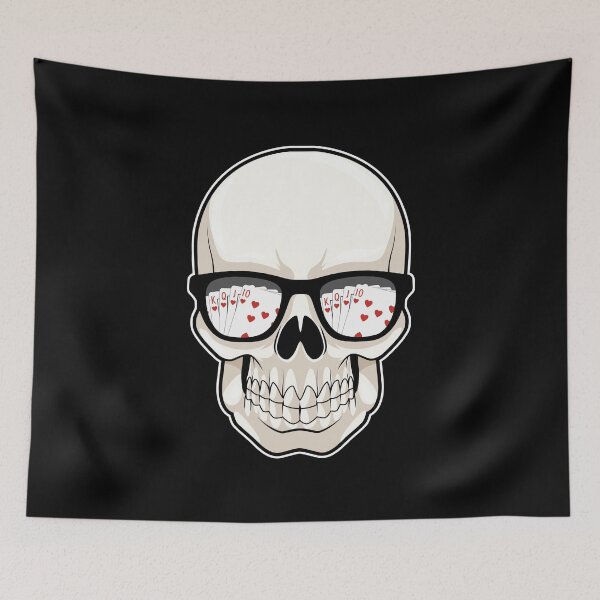 Artikelvorschau, Totenkopf beim Pokern mit Sonnenbrille entworfen und verkauft von Snabdesign84.