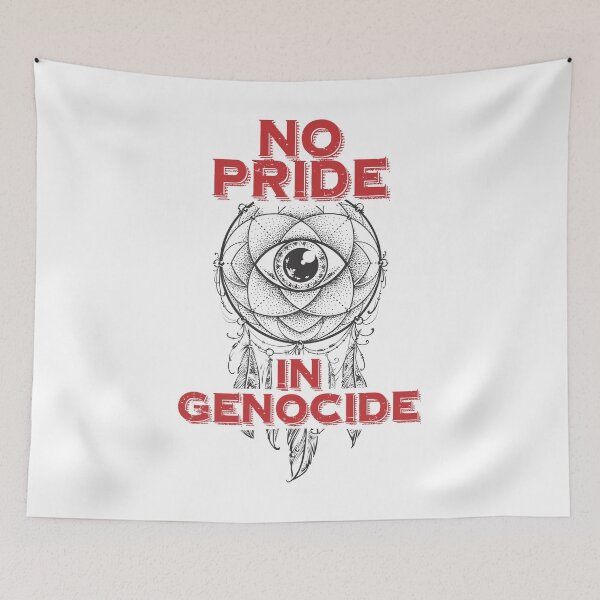 Item preview, No Pride In Genocide - Indigenous Lives Matter - Cancel Canada Day designed and sold by crazycollective.