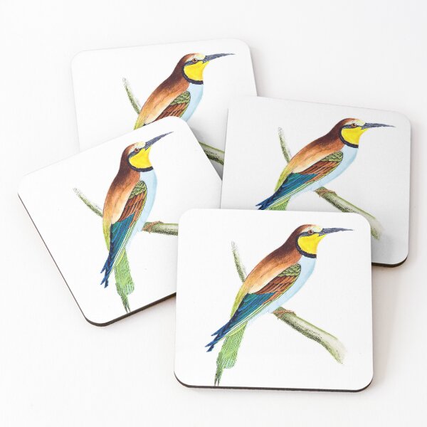 Item preview, Bee-eaters, hand-colored, carved images, birds, painting illustrations, bee-eaters like to eat bees, so they are also called bee-eaters designed and sold by zenger2021.
