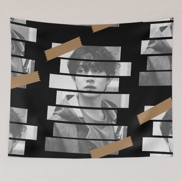 Item preview, Kim Heechul Super Junior Heechul Korean Kpop Monochrome Stripe Design designed and sold by Piosenka Art.