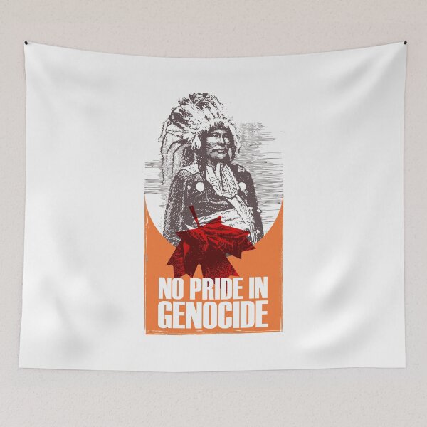 Item preview, No Pride In Genocide - Indigenous Lives Matter - Cancel Canada Day designed and sold by crazycollective.