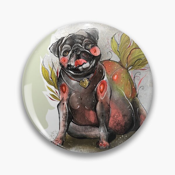 Item preview, Black Pug Bulb designed and sold by DancinkNeedles.