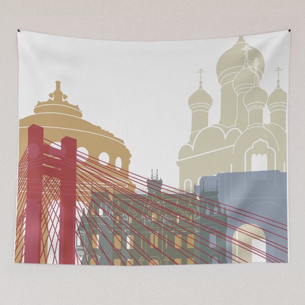 Item preview, Bucharest skyline poster designed and sold by paulrommer.