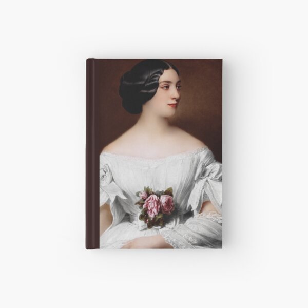 Portrait of Mrs Renouard de Bussière by Hermann Winterhalter Fine Art Xzendor7 Old Masters Reproductions Hardcover Journal