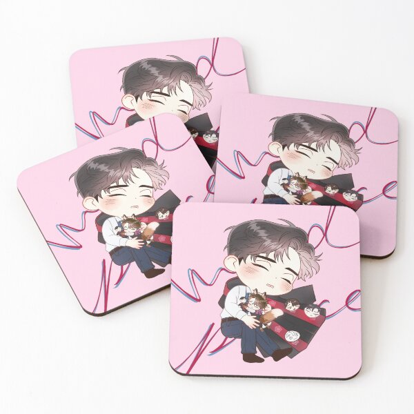Item preview, SEHYUK N FOX IDEUN COASTER designed and sold by Junahcomics.