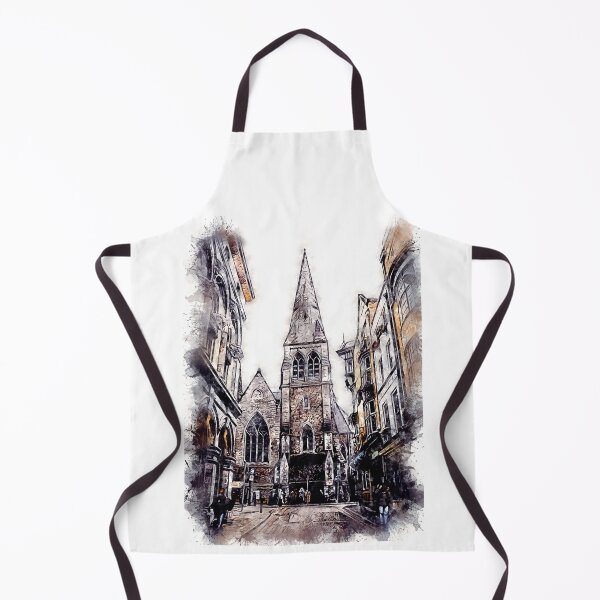 Item preview, Glasgow City Streets Travel Poster Series watercolor ink edition 07 designed and sold by Naumovski.