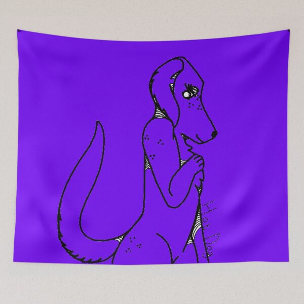 Item preview, blue/purple, Hot. Dog.  designed and sold by beckyhowling.