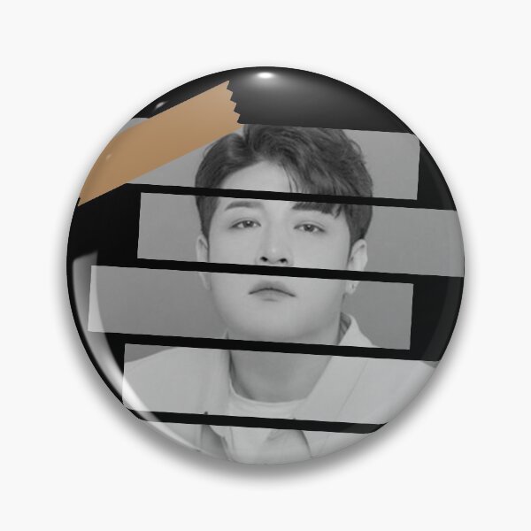 Item preview, Shin Donghee Super Junior Shindong Korean Kpop Monochrome Stripe Design designed and sold by Piosenka Art.