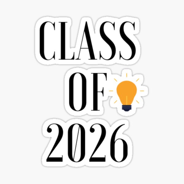 Class Of 2026 Sticker For Sale By Roslylife Redbubble 5523