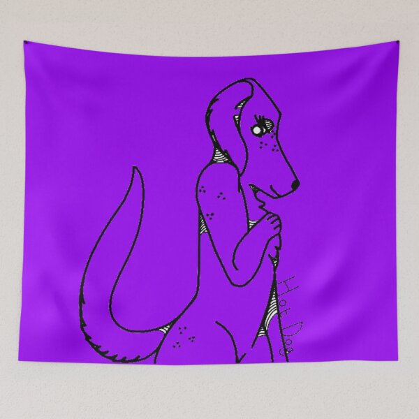 Item preview, purple, Hot. Dog.  designed and sold by beckyhowling.