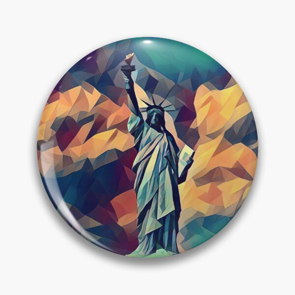 Item preview, Statue of Liberty - New York, USA - Low Poly Art designed and sold by MktngMultiverse.