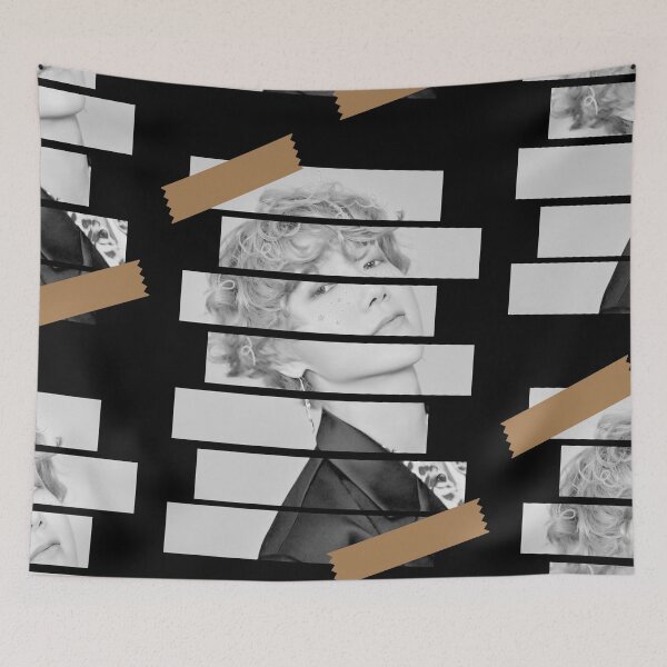 Item preview, Kim Jongwoon Super Junior Yesung Korean Kpop Monochrome Stripe Design designed and sold by Piosenka Art.