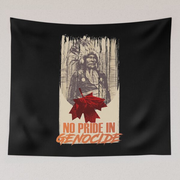 Item preview, No Pride In Genocide - Indigenous Lives Matter - Cancel Canada Day designed and sold by crazycollective.