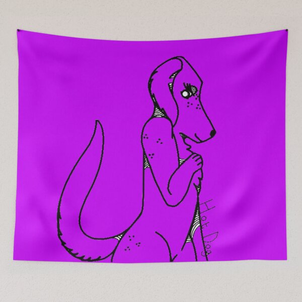 Item preview,  bright/purple, Hot. Dog.  designed and sold by beckyhowling.