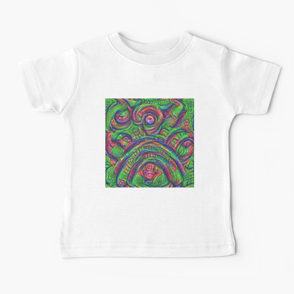 Green #DeepDream Baby T-Shirt