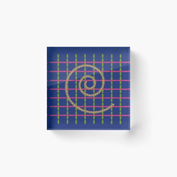 Item preview, Coil art Embroidered thread design designed and sold by OrigaArts.