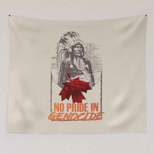 Item preview, No Pride In Genocide - Indigenous Lives Matter - Cancel Canada Day designed and sold by crazycollective.