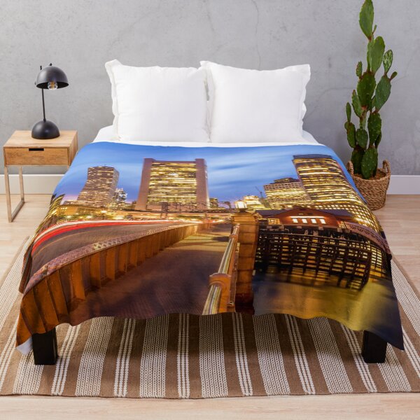 Item preview, Boston city skyline prints,Boston city scape,Boston panoramic,panoramic wall art, panoramic canvas  designed and sold by eyesight4vision.