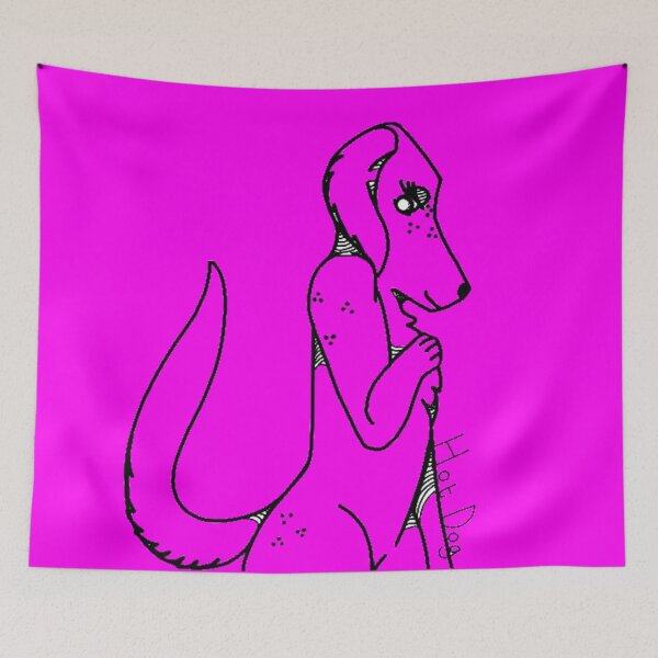 Item preview, magenta, Hot. Dog.  designed and sold by beckyhowling.