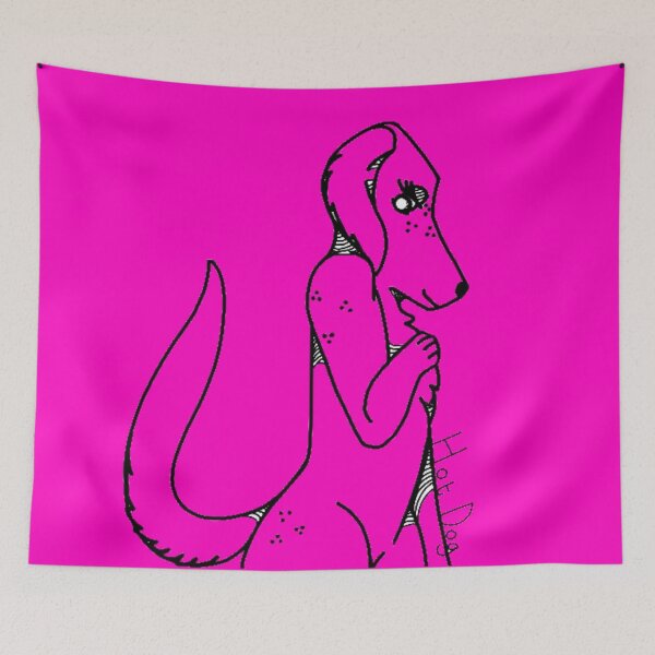 Item preview, hot pink, Hot. Dog.  designed and sold by beckyhowling.