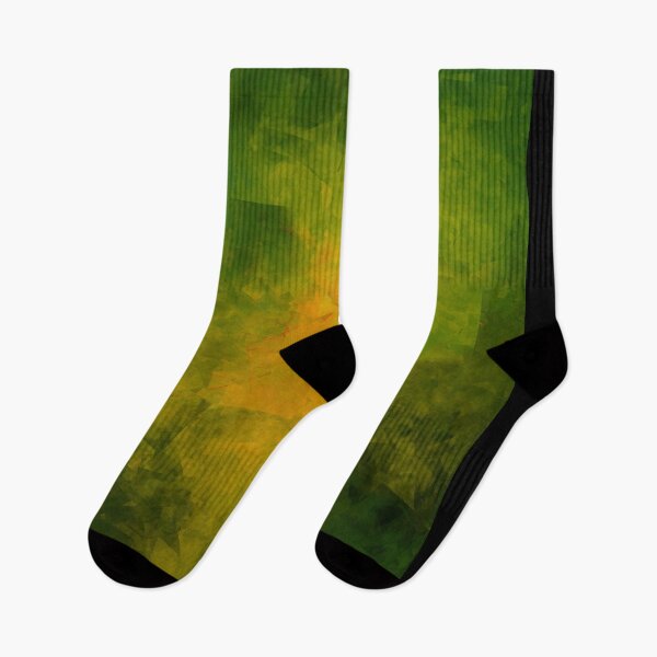 Item preview, Abstract Green and Orange Modern Fine Art Print designed and sold by KALEIDOSCOPE UK.