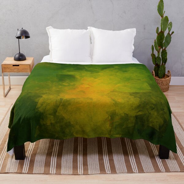 Item preview, Abstract Green and Orange Modern Fine Art Print designed and sold by KALEIDOSCOPE UK.