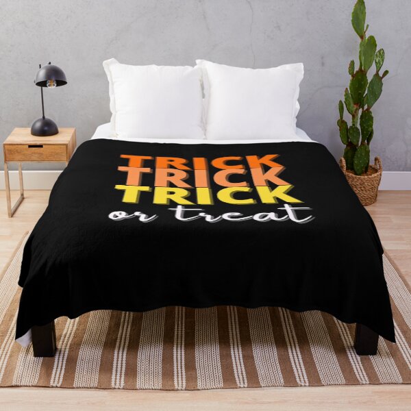 Item preview, Happy Halloween -Trick Trick Trick Or Treat - halloween- trick or treat - Halloween Spirit - We Are Not Afraid designed and sold by Sun Sand & Sea Art.