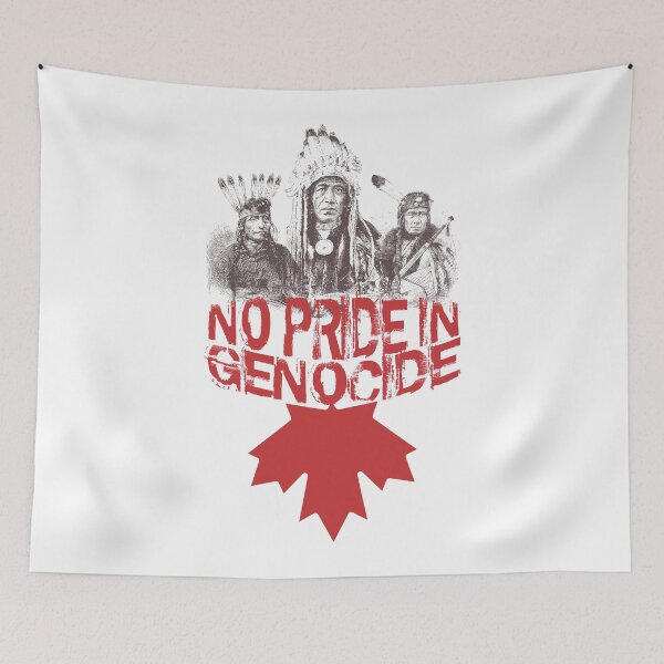 Item preview, No Pride In Genocide - Indigenous Lives Matter - Cancel Canada Day designed and sold by crazycollective.