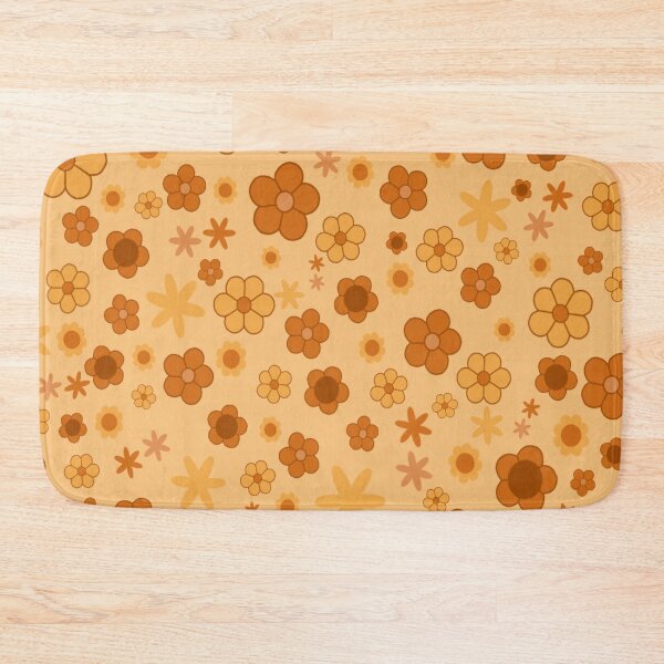 Item preview, Aesthetic Orange Floral Pattern designed and sold by tellurica.
