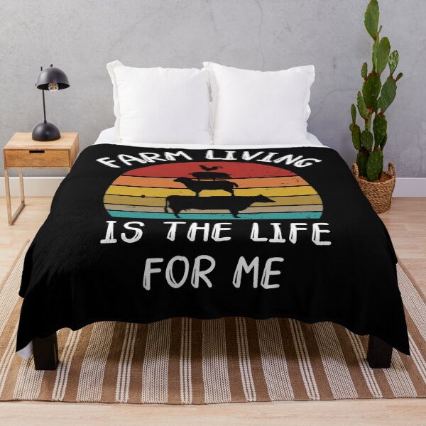 Item preview, Farm Living is the Life for Me, perfect gifts for farm, nature and farm animal lovers, stacked animals design designed and sold by subtleday.