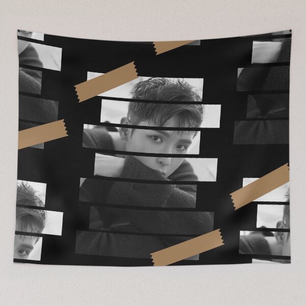 Item preview, Kim Ryeowook Super Junior Ryeowook Korean Kpop Monochrome Stripe Design designed and sold by Piosenka Art.