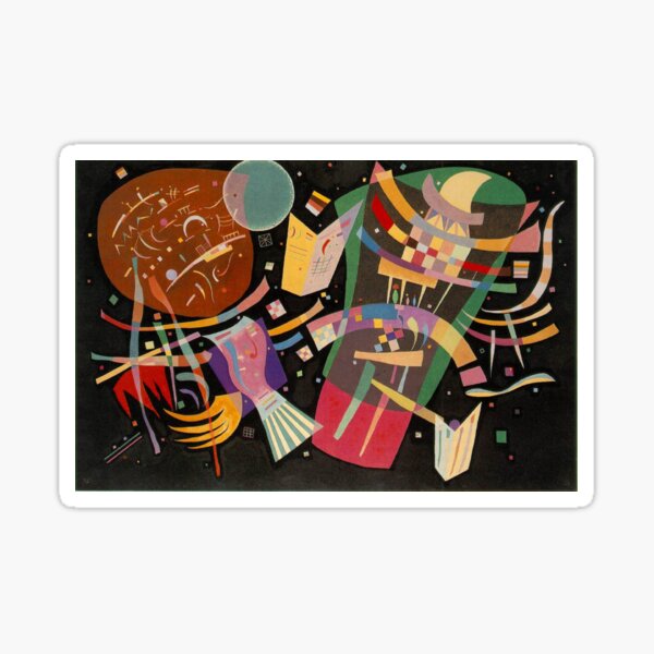 Composition X by Wassily Kandinsky Sticker