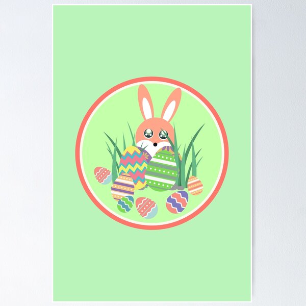 Item preview, Easter bunny egg hunt designed and sold by Manoroma.