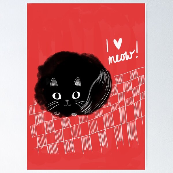 Item preview, I heart Meow! designed and sold by Dolls in Trees.