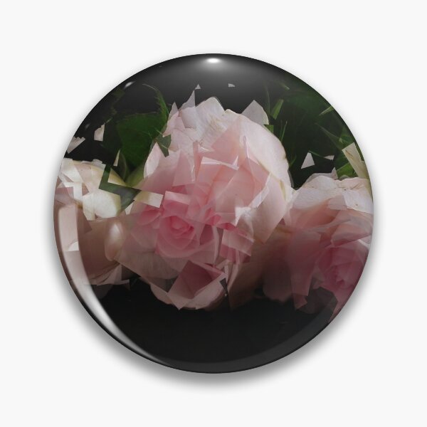 Item preview, Cubist Pink Roses on a Black Background designed and sold by KALEIDOSCOPE UK.