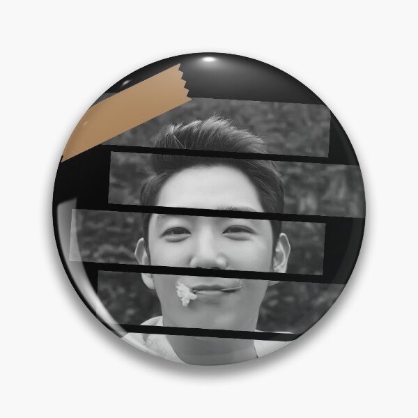 Item preview, Kim Youngwoon Super Junior Kangin Korean Kpop Monochrome Stripe Design designed and sold by Piosenka Art.