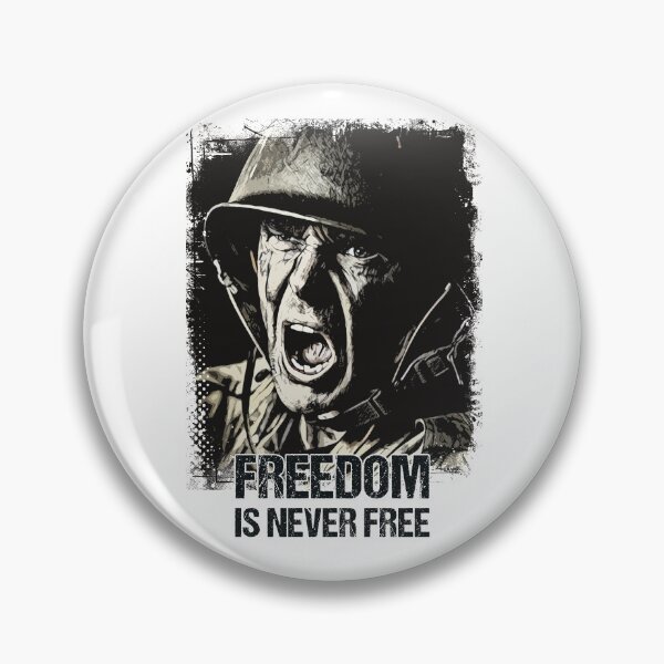 Item preview, Freedom is never FREE Veteran Soldier Vintage Style Artwork Patriotic Quote designed and sold by Naumovski.