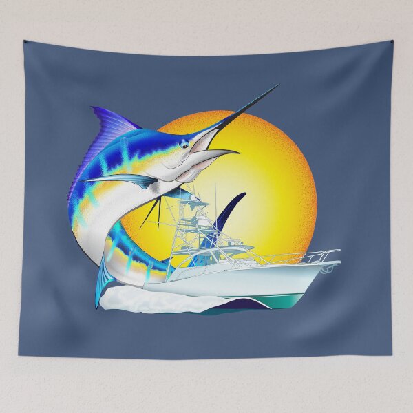 Item preview, Blue Marlin and Boat Sunset designed and sold by Color4Nature.