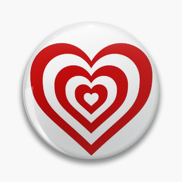 Item preview, Scarlet and White - Powerpuff Girls Retro Heart designed and sold by Liyanna Baloca.