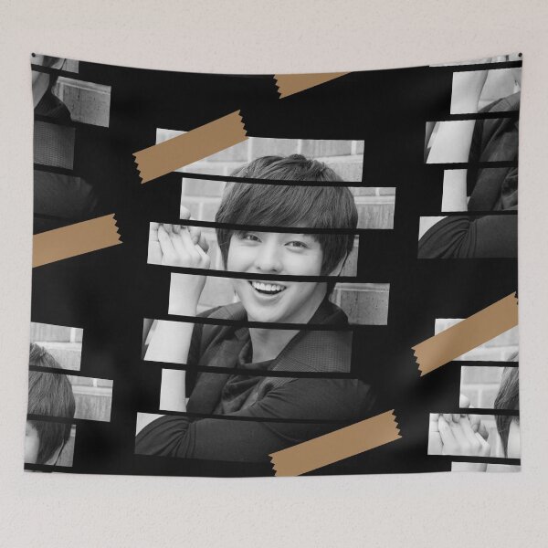Item preview, Kim Kibum Super Junior Kibum Korean Kpop Monochrome Stripe Design designed and sold by Piosenka Art.