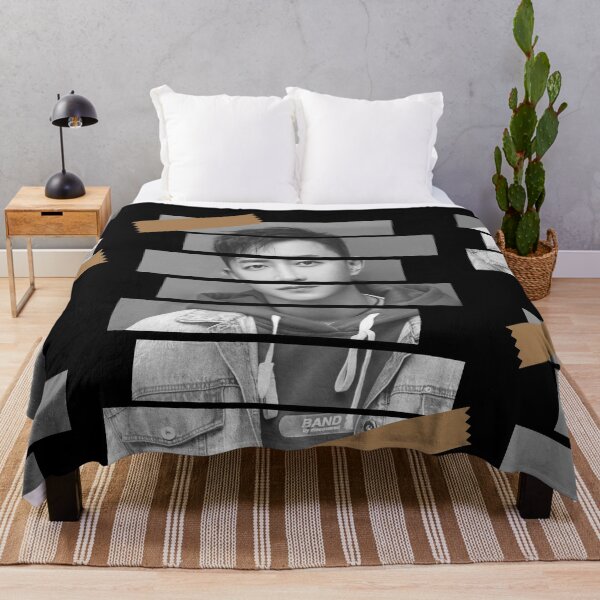 Item preview, Han Geng Super Junior Han Korean Kpop Monochrome Stripe Design designed and sold by Piosenka Art.
